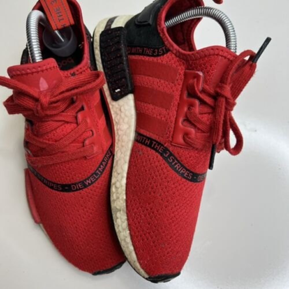 Adidas NMD_R1 'Speckle Pack - Scarlet' Men’s Sz US 6 Red Black Sneakers EF3648 - Picture 6 of 12
